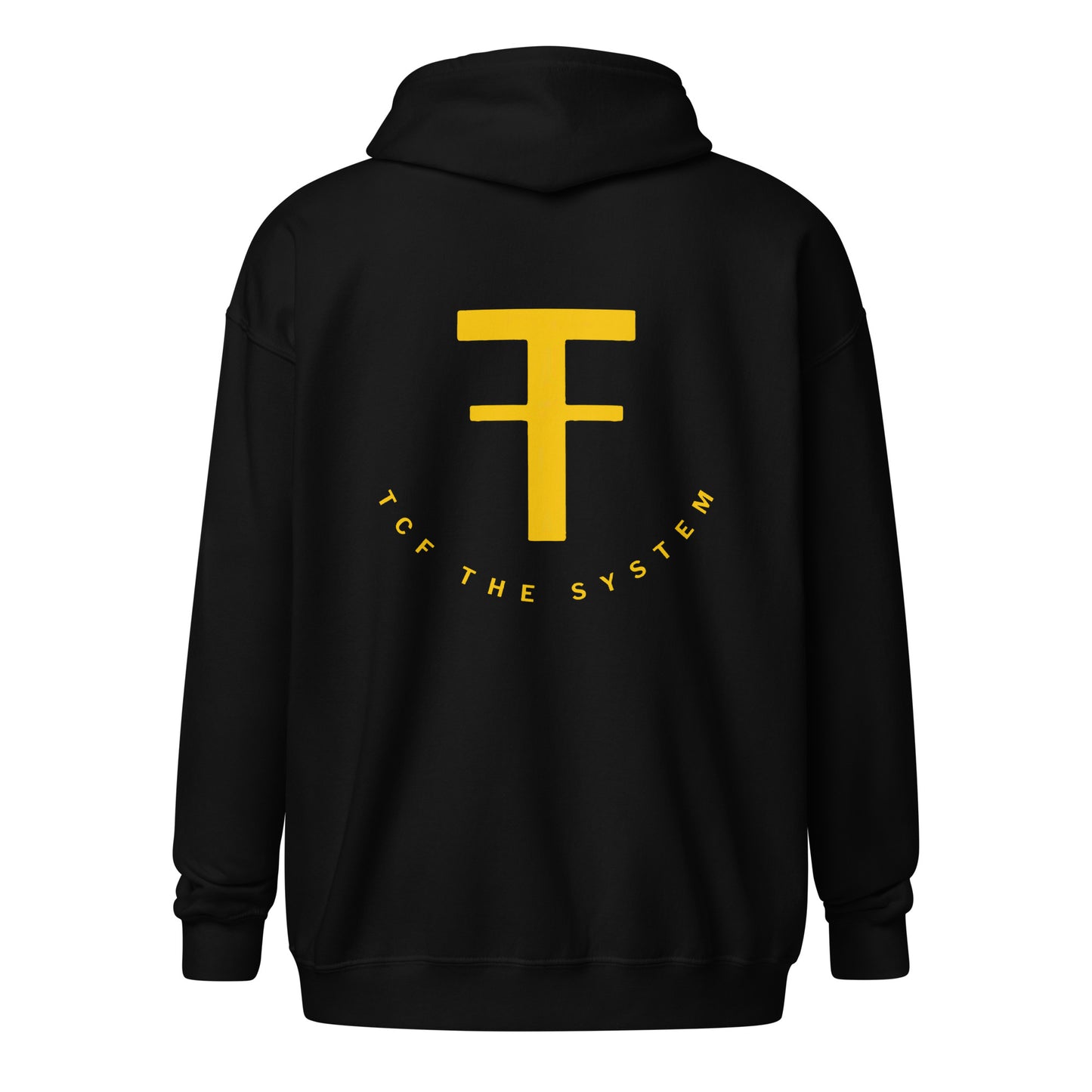 TCF Zip Hoodie (Yellow Logo)