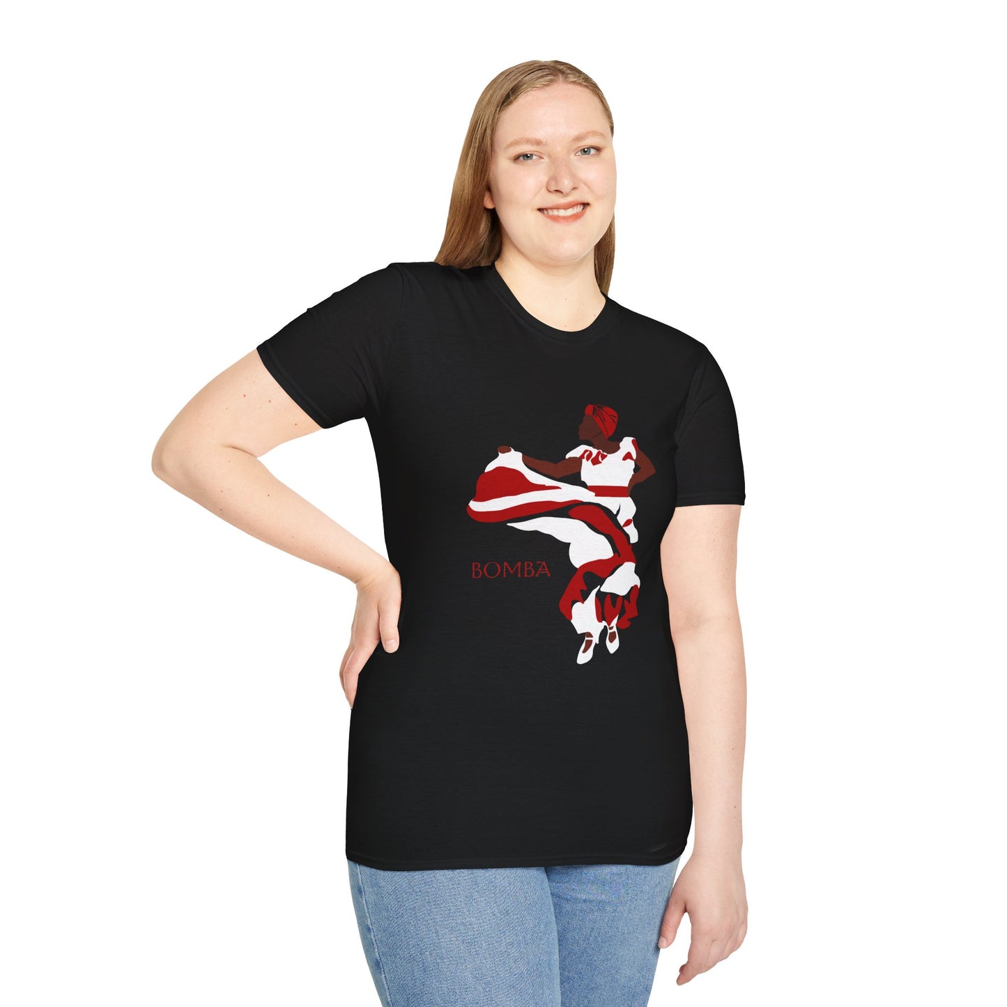 Bomba Dance Cotton Tee (Unisex) - Red