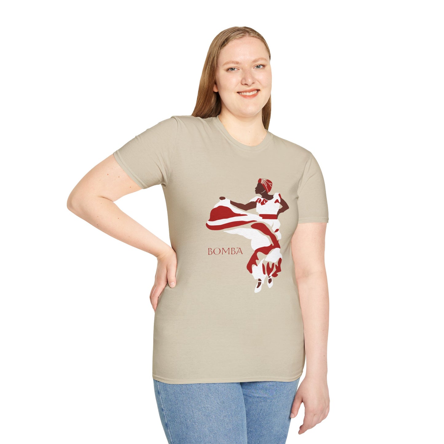 Bomba Dance Cotton Tee (Unisex) - Red