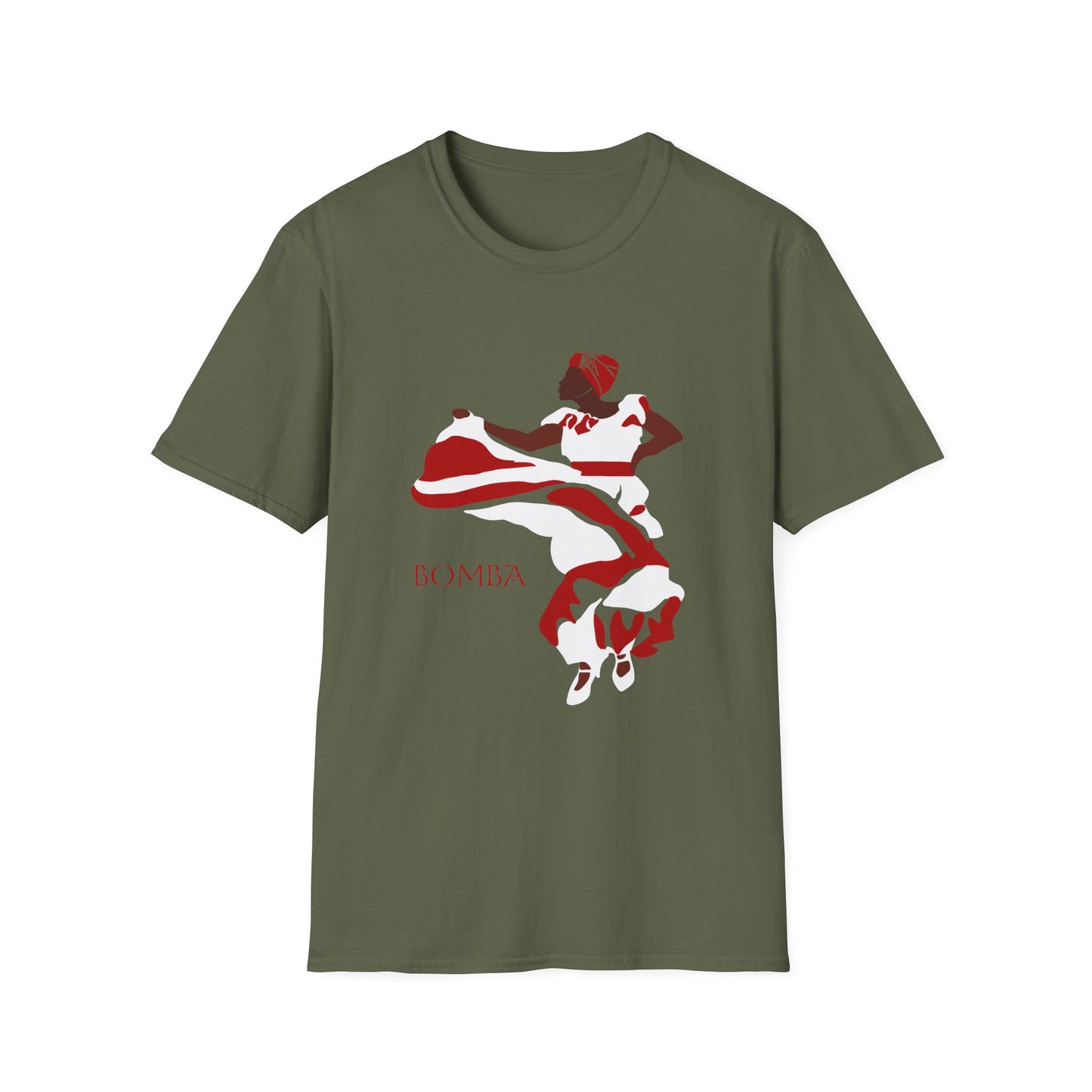 Bomba Dance Cotton Tee (Unisex) - Red