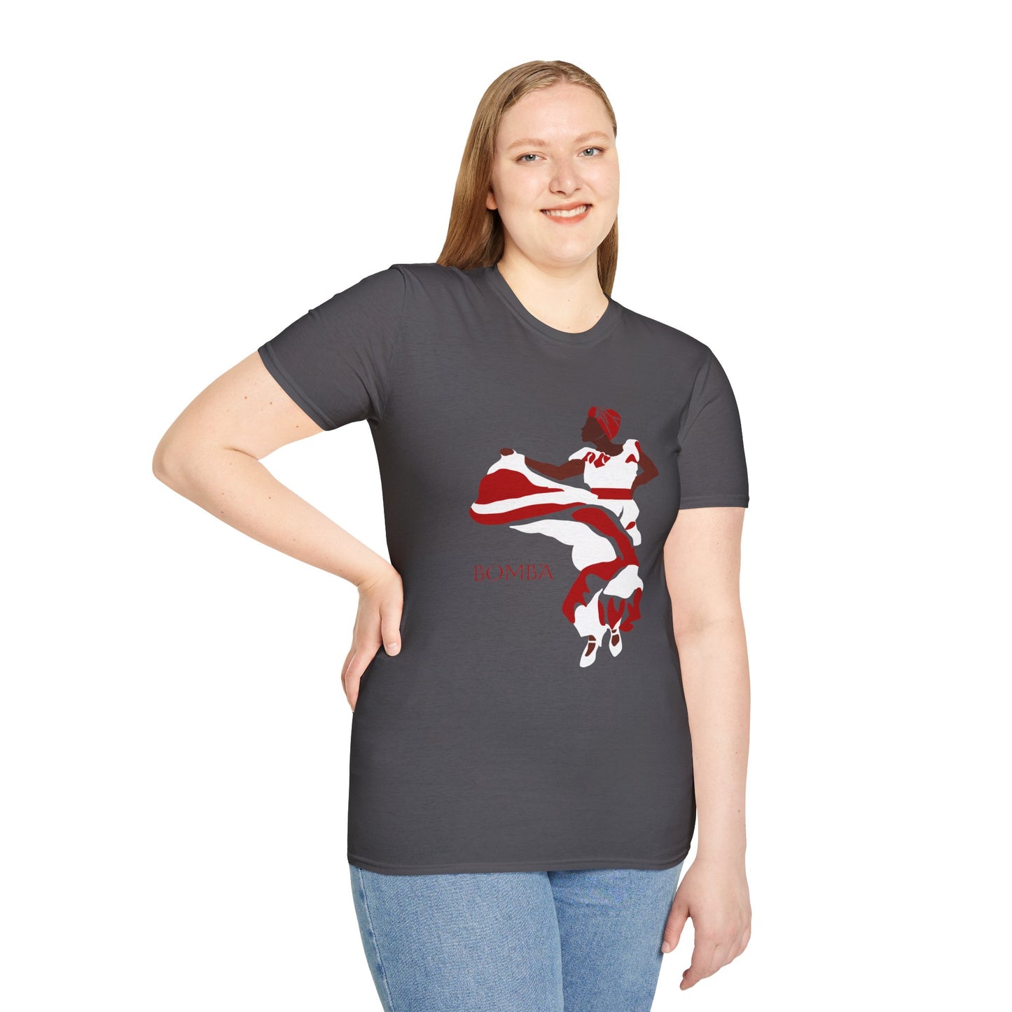 Bomba Dance Cotton Tee (Unisex) - Red