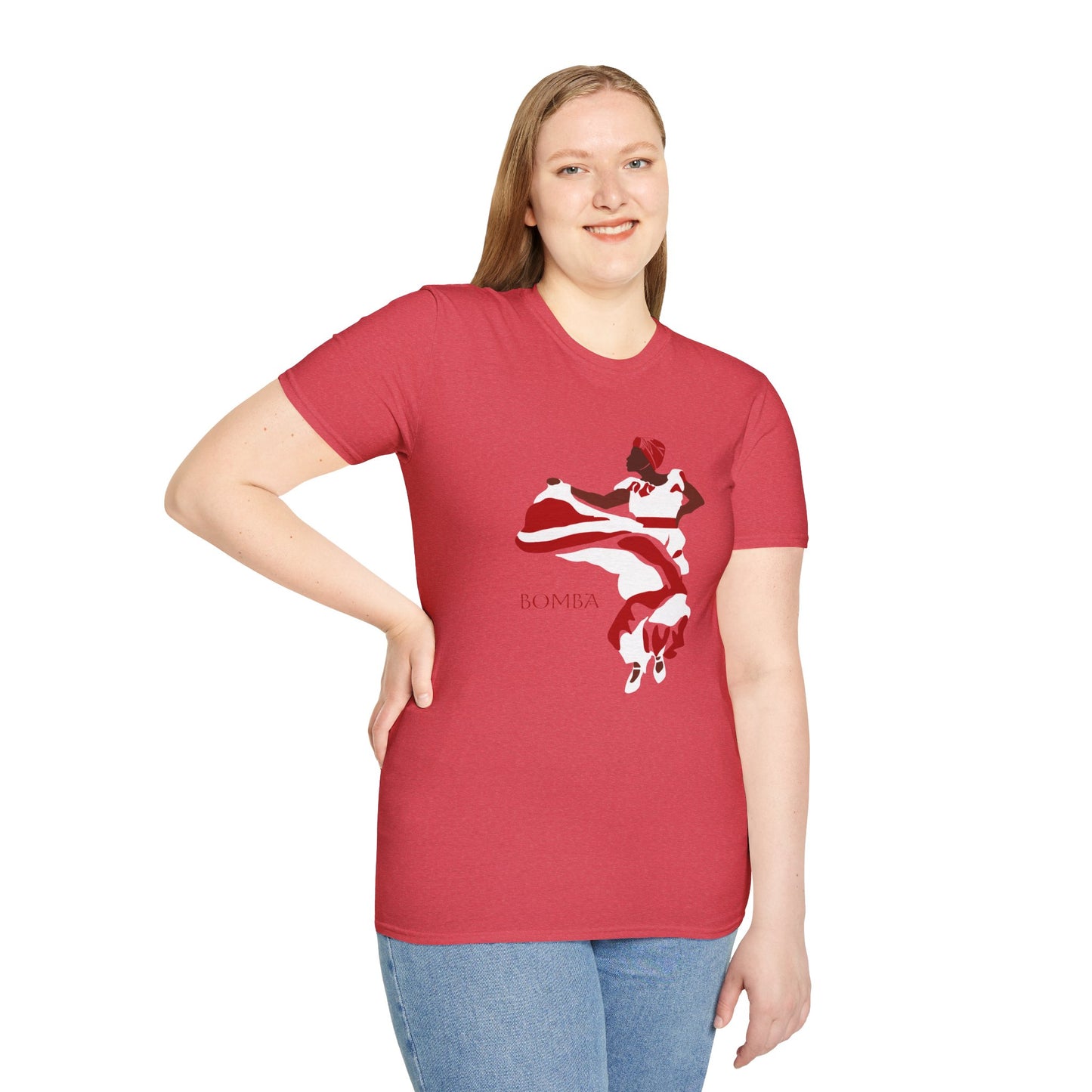 Bomba Dance Cotton Tee (Unisex) - Red