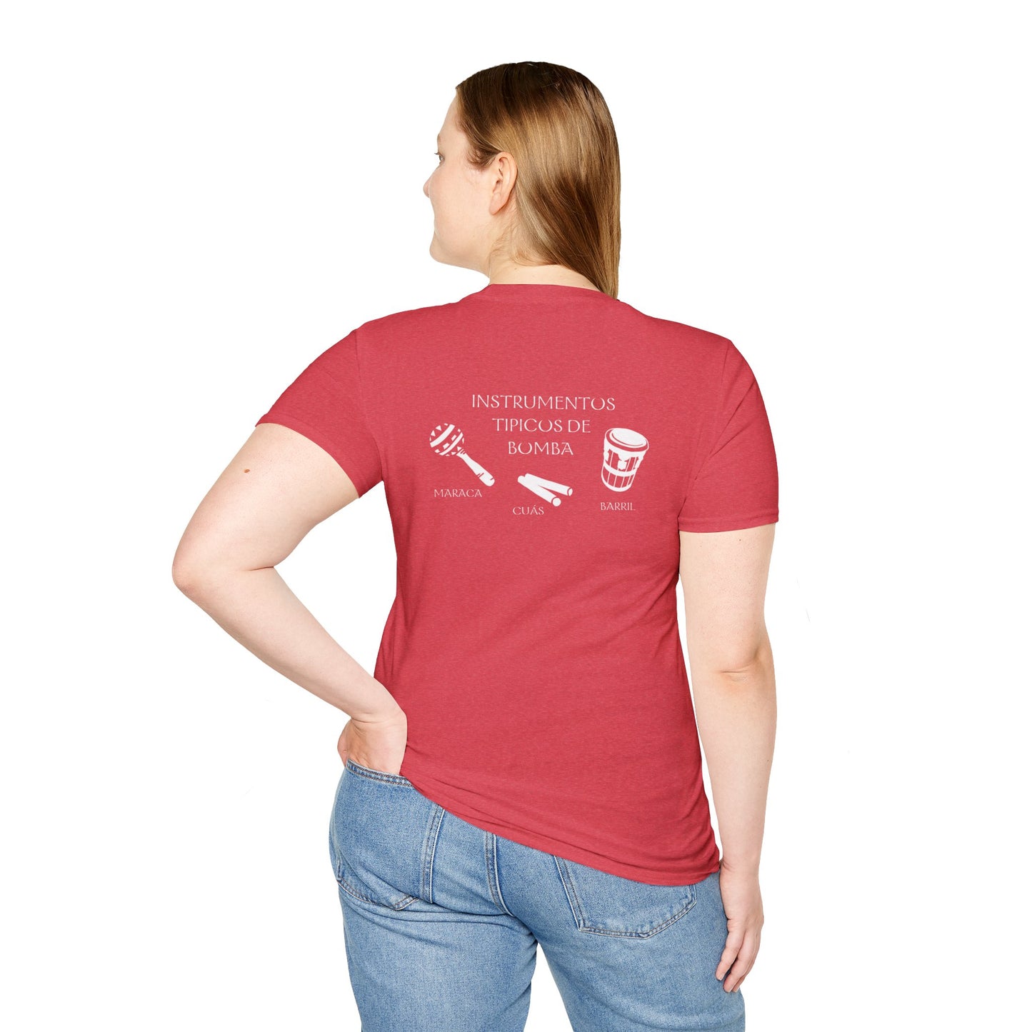 Bomba Dance Cotton Tee (Unisex) - Red