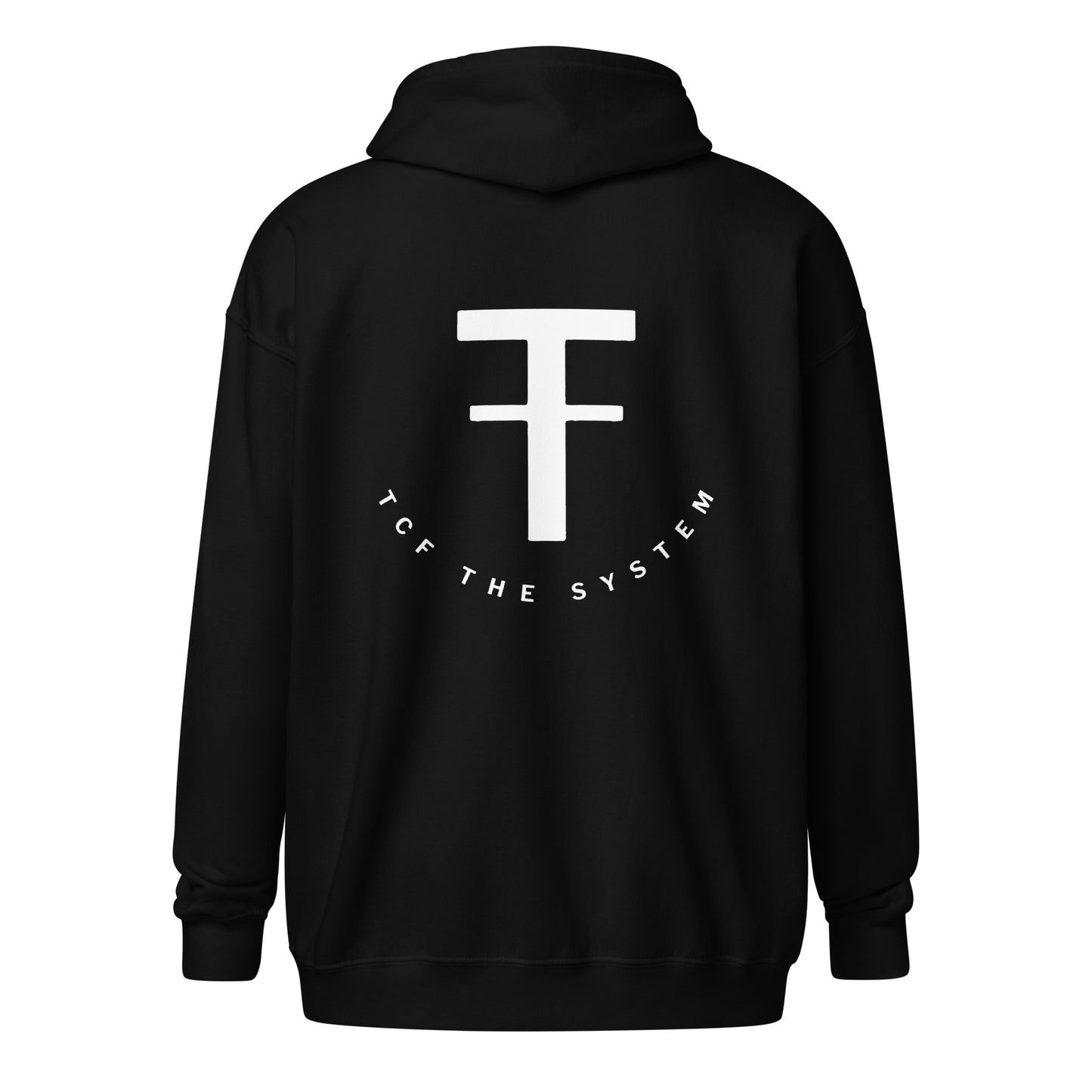 TCF Zip Hoodie (White Logo)