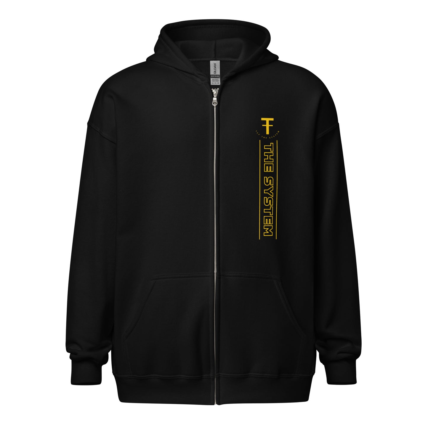 TCF Zip Hoodie (Yellow Logo)