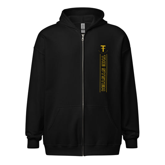 TCF Zip Hoodie (Yellow Logo)